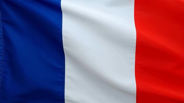 French flag waving in the wind