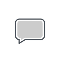 Speech bubble icon for communication.