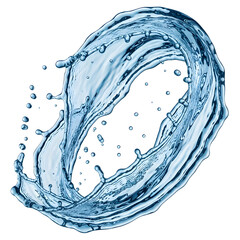 water splash isolated on white background