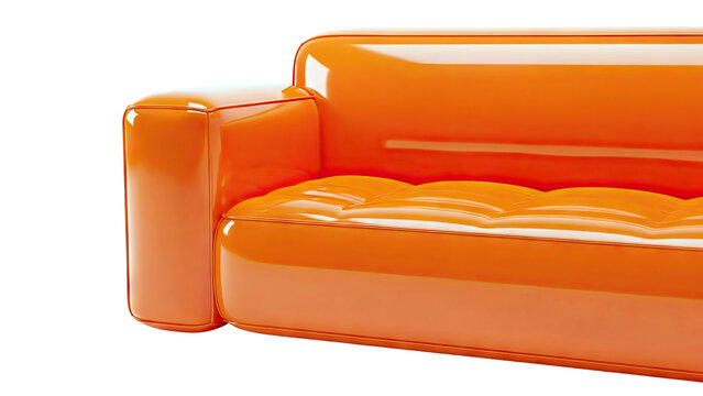 Vibrant Orange Inflatable Sofa