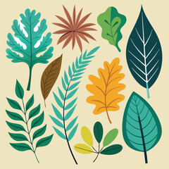 seamless pattern with autumn leaves