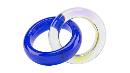 Interlocking Glass Rings