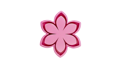 Pink Flower-Shaped Cookie Cutter