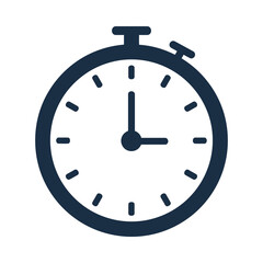 Obraz premium Stopwatch Icon with White Background.