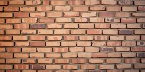 Obraz premium Rough, textured brick wall background in muted tones, stone, detail