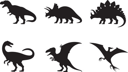 Dinosaur Silhouettes Collection Vector Set

Prehistoric Dinosaurs Black Silhouette Illustration

Dino Adventures Silhouette Pack Design
