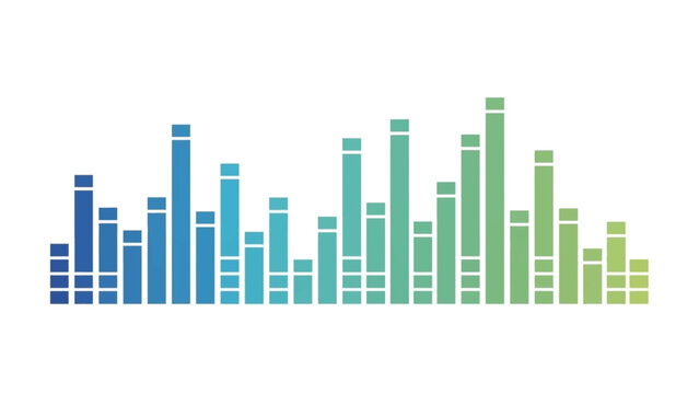 Sound Waveform Audio Equalizer Digital Music Technology Graphic Illustration