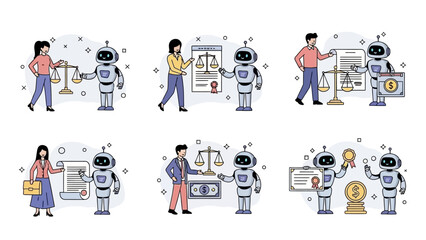 Robots Assisting Humans with Legal Matters and Financial Transactions