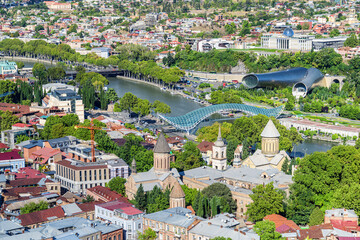 Awesome city view of Tbilisi, Georgia