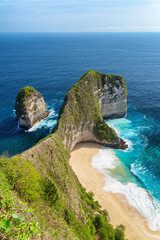 Awesome view of Kelingking Beach at Nusa Penida, Indonesia