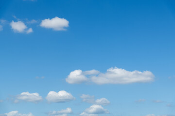 Blue sky with few clouds