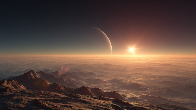 The planetary landscapes of star clouds in the universe