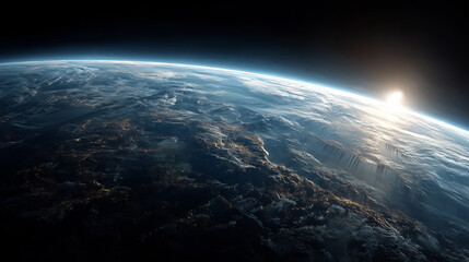 Fototapeta premium The planetary landscapes of star clouds in the universe