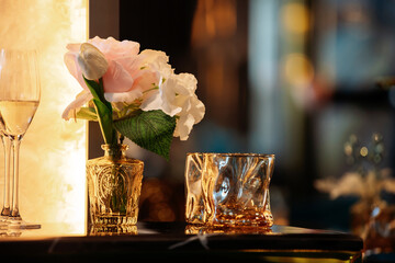 Interior of a luxurious restaurant or bar