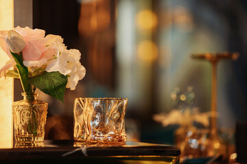 Interior of a luxurious restaurant or bar