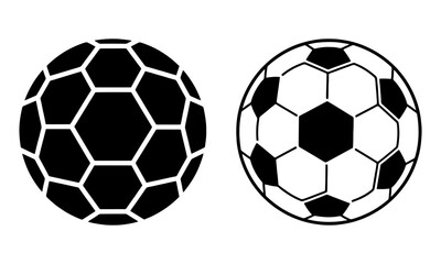 Naklejka premium Celebrating soccer goals with classic ball silhouettes