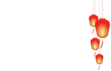 Chinese Lantern Vertical Decoration