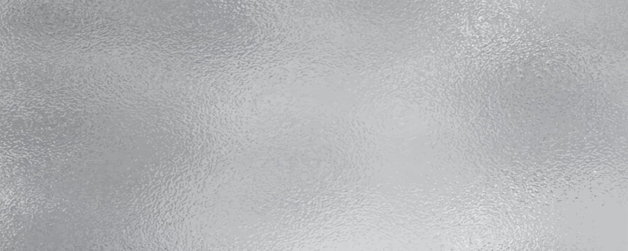 Matte white and grey frosted glass, blur effect. Stained glass decorative background. Vector texture