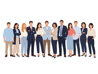 Fototapeta premium Group of business professionals standing together