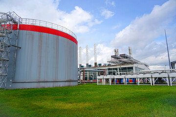 Gas turbine electrical power plant energy supply, boiler house