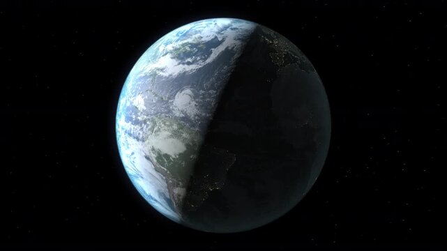 Location and map of Republic of Ireland on the surface of the earth at nighttime.