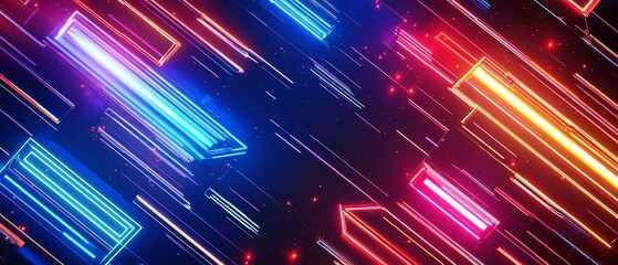 Eye-catching cyberpunk style background ideal for advertising and promotion.