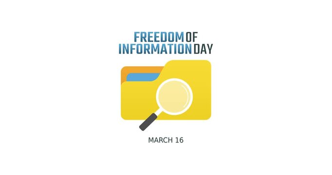 freedom of information day motion video, ideal for freedom of information day celebration