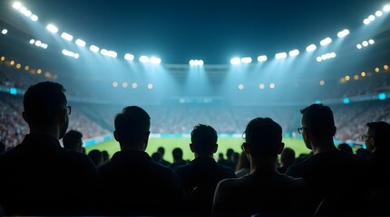 Crowd Watching Sports Event Stadium.