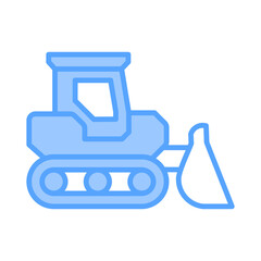 Obraz premium Bulldozer Icon