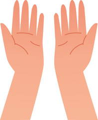 Obraz premium Two hands front view