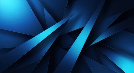 Abstract Blue Geometric Background