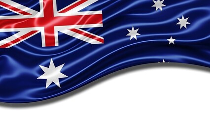 Australian flag waving
