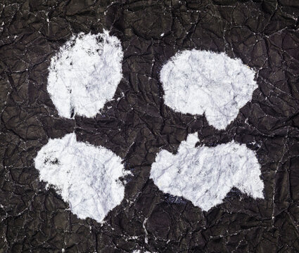 Set of ripped crumpled black paper and Realistic black torn paper edges and old torn paper background