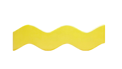 Yellow wavy line