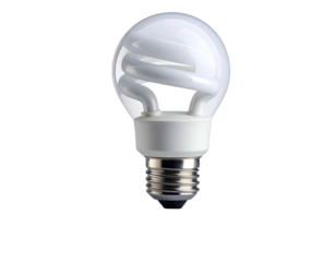 Compact Fluorescent Light Bulb Closeup.