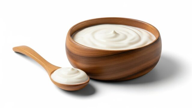 Creamy Yogurt Bowl with Spoon