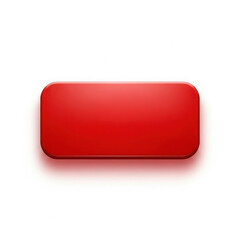 Fototapeta premium Sleek red rectangle button