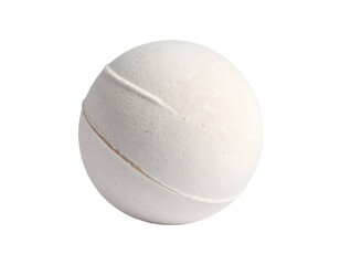 White Tennis Ball on White Background.