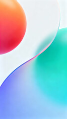 Abstract Geometric Shapes with Gradient Colors