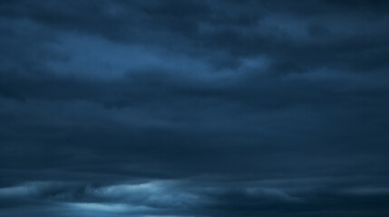 Dark stormy clouds in the sky