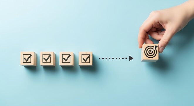 Achieving goals through step-by-step progress