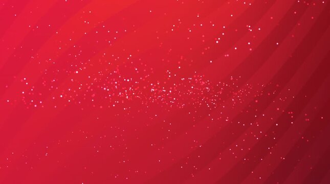 Red Background with Glittering Particles.