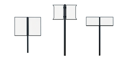 Blank Signpost on transparent background, png