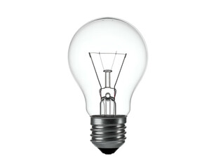 Clear Glass Light Bulb with Filament.