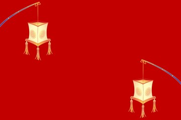 chinese new year lantern background