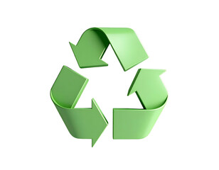 Obraz premium Green Recycling Symbol with Arrows.