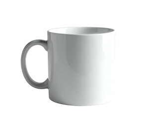 White Ceramic Coffee Mug with Handle.