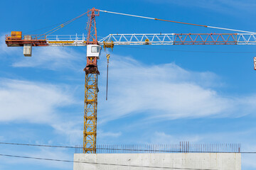 crane building construction process urban