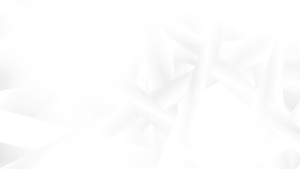 Abstract white and gray color, modern design stripes background with geometric shape and glowing light. Vector illustration.