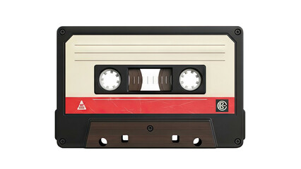 Obraz premium Vintage Cassette Tape with Red Label